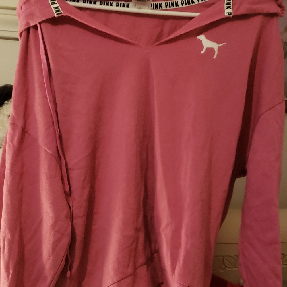 Pink lightweight sweatshirt